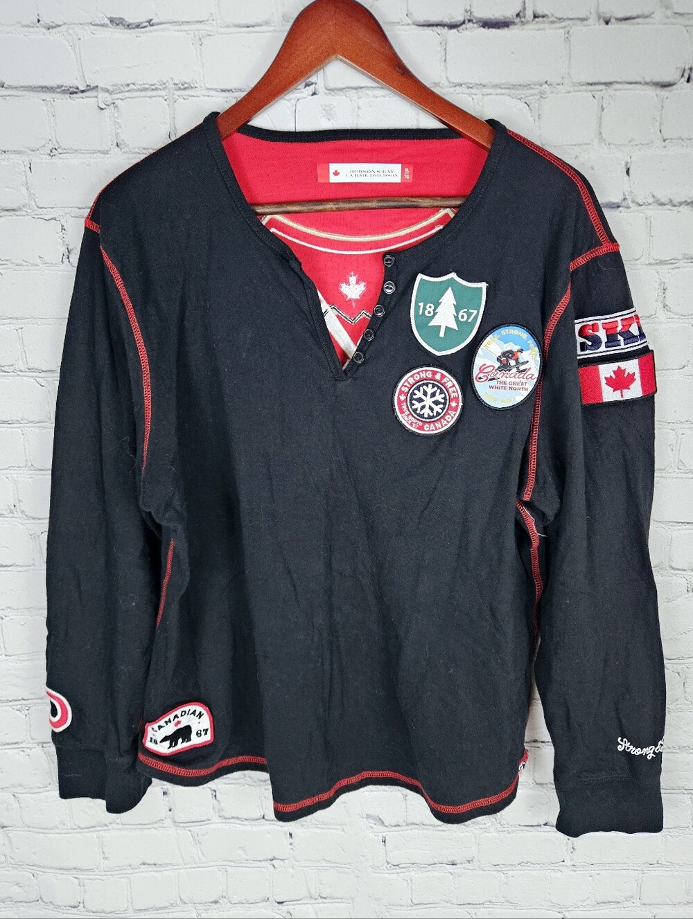 HUDSON BAY | "Canada Strong & Free" long sleeve shirt